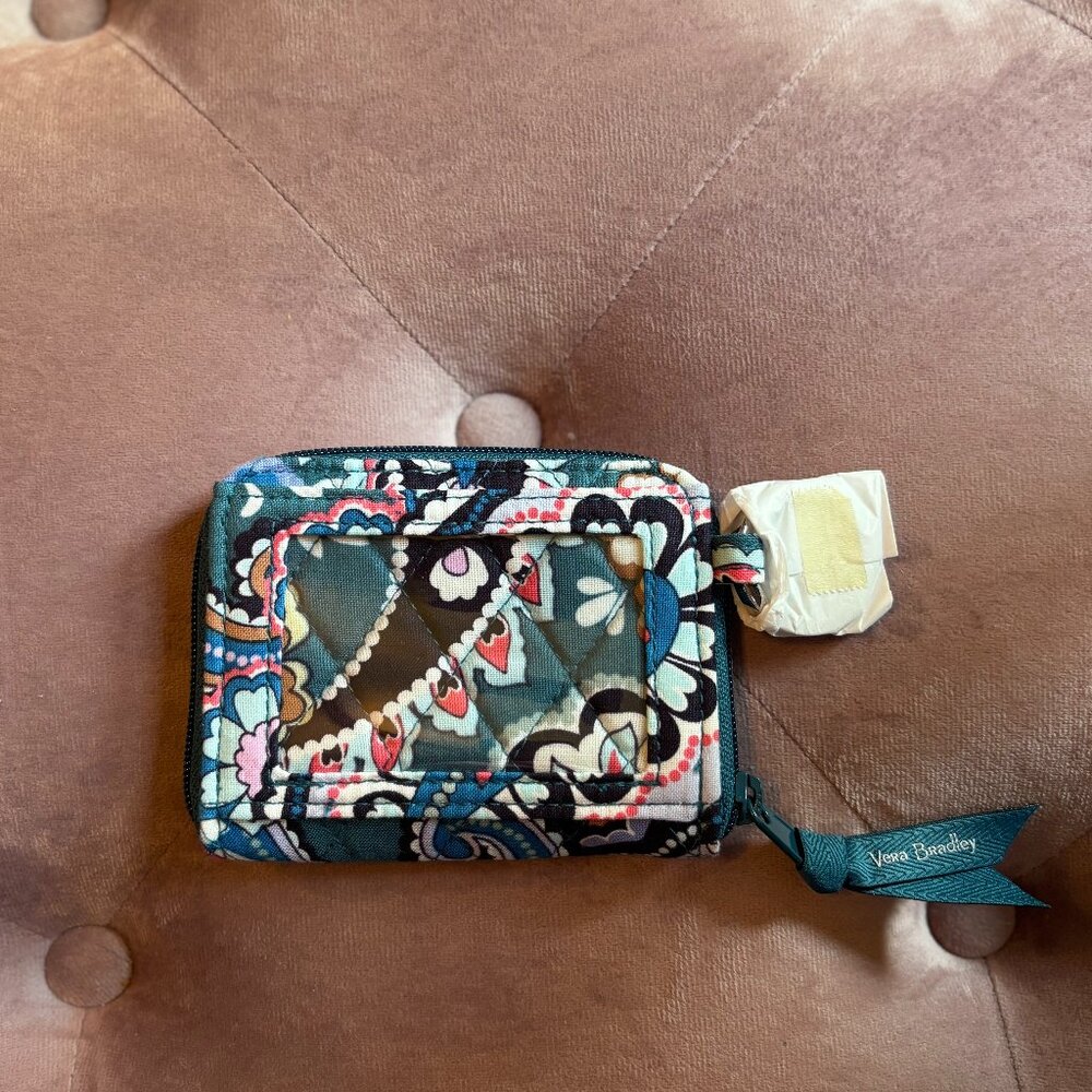 Vera Bradley Quilted Paisley Wallet with Keyring